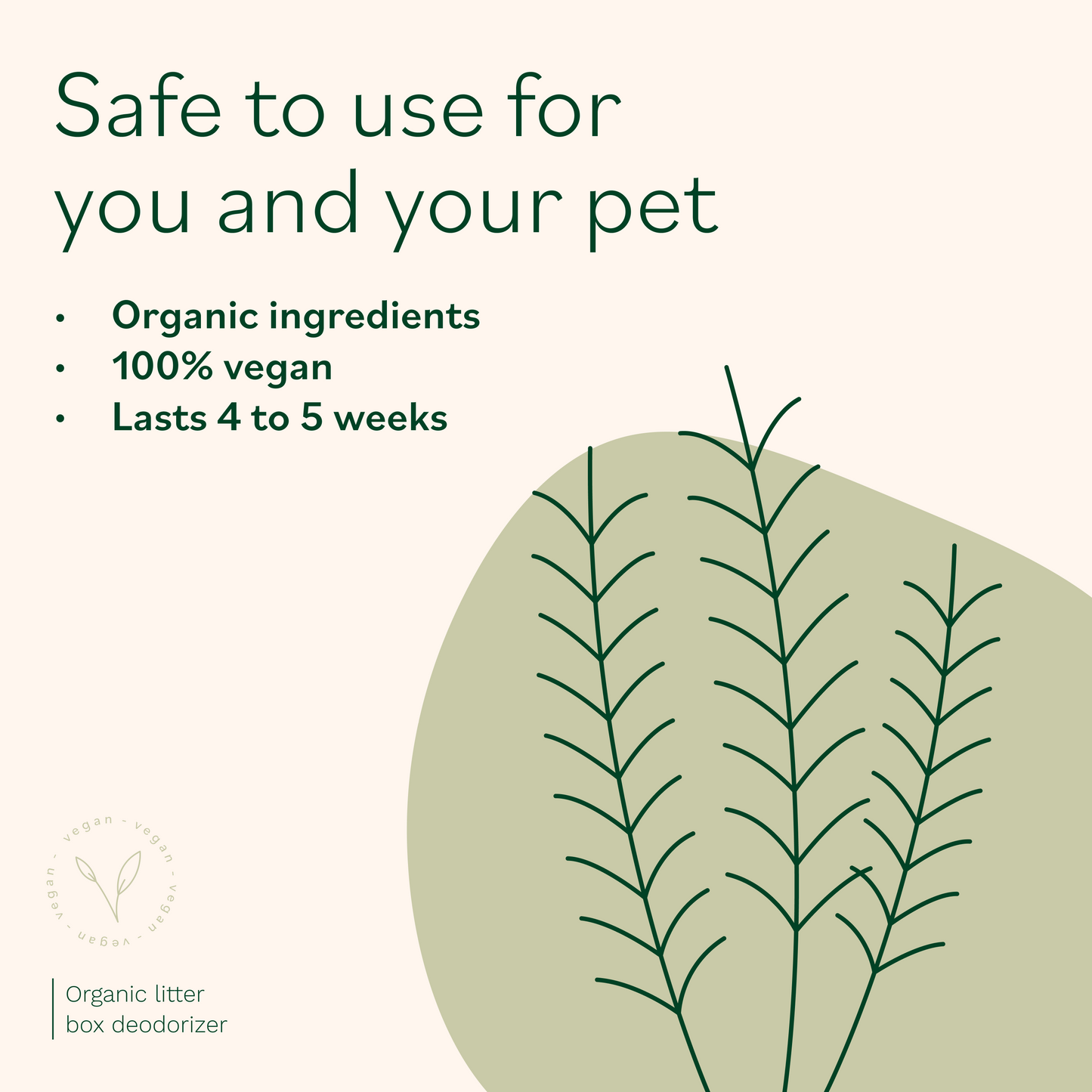 Organic Cat Litter Deodorizer Dill