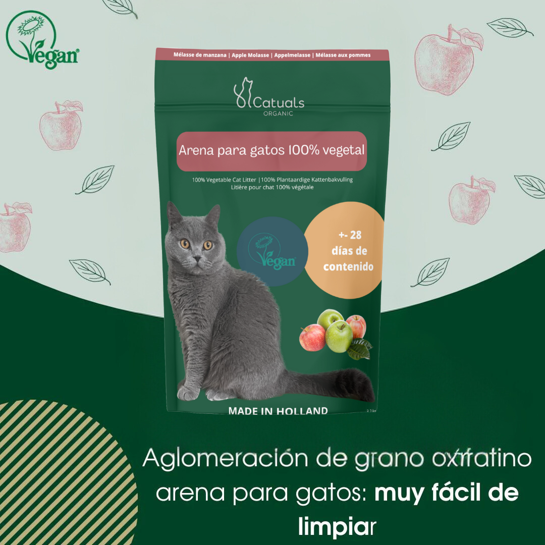 Catuals® Arena Para Gatos 100% Vegetal